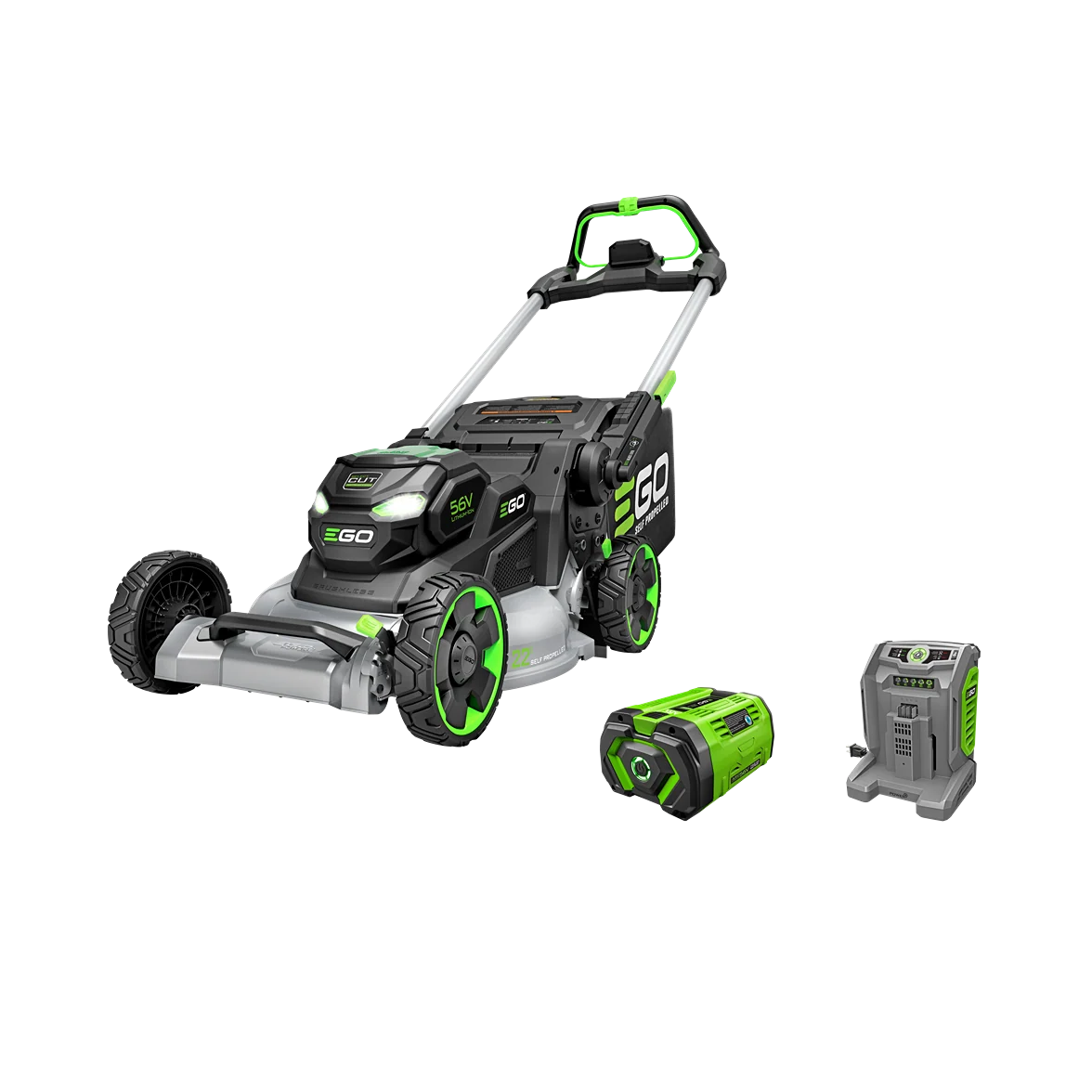 First-Class EGO Power 22 Aluminum Deck Select Cut™ Self-Propelled Mower w Battery Charger Soft