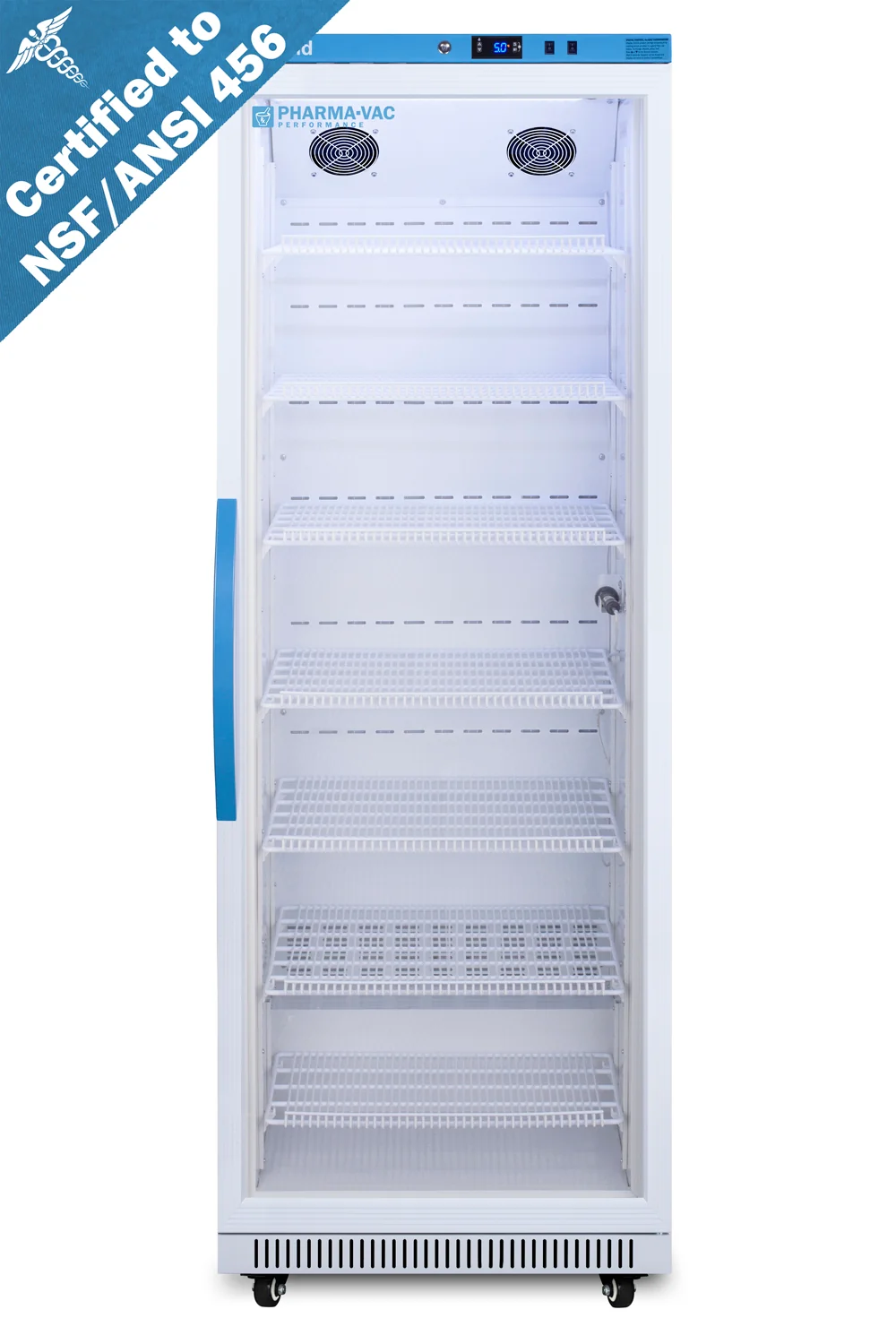 High-Grade 18 Cu.Ft. Upright Vaccine Refrigerator to NSF ANSI 456 Vaccine Storage Standard Premium
