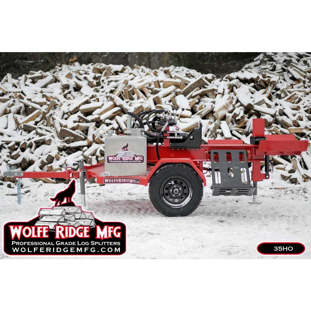 Outstanding Wolfe Ridge 35 Ton HO ACV 6 Way Wedge Commercial Log Splitter Elite