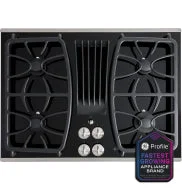 Genuine GE Profile™ 30 Built-In Gas Downdraft Cooktop Fine Crafted