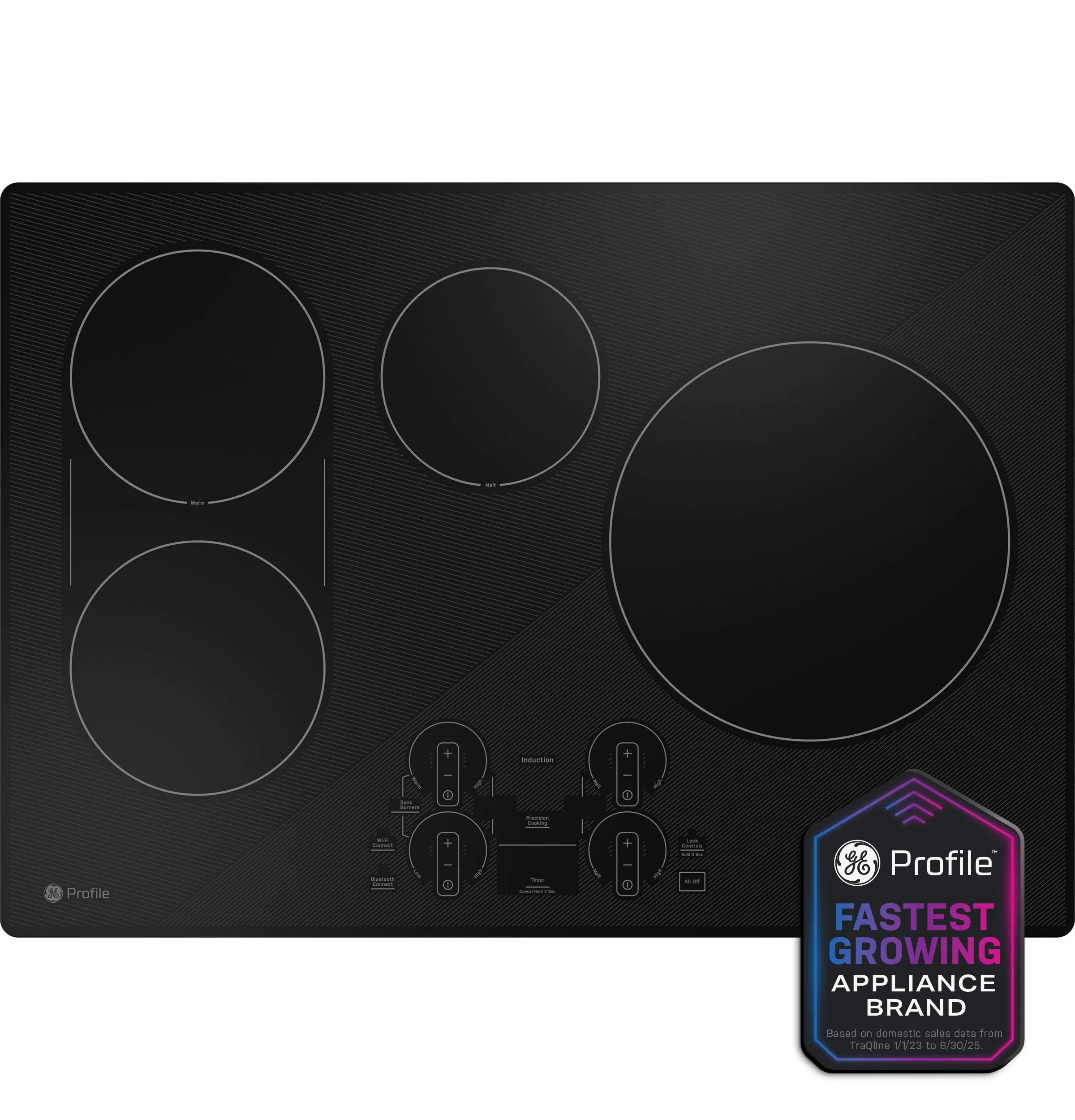 Sustainable GE Profile™ ENERGY STAR® 30 Built-In Touch Control Induction Cooktop Selected