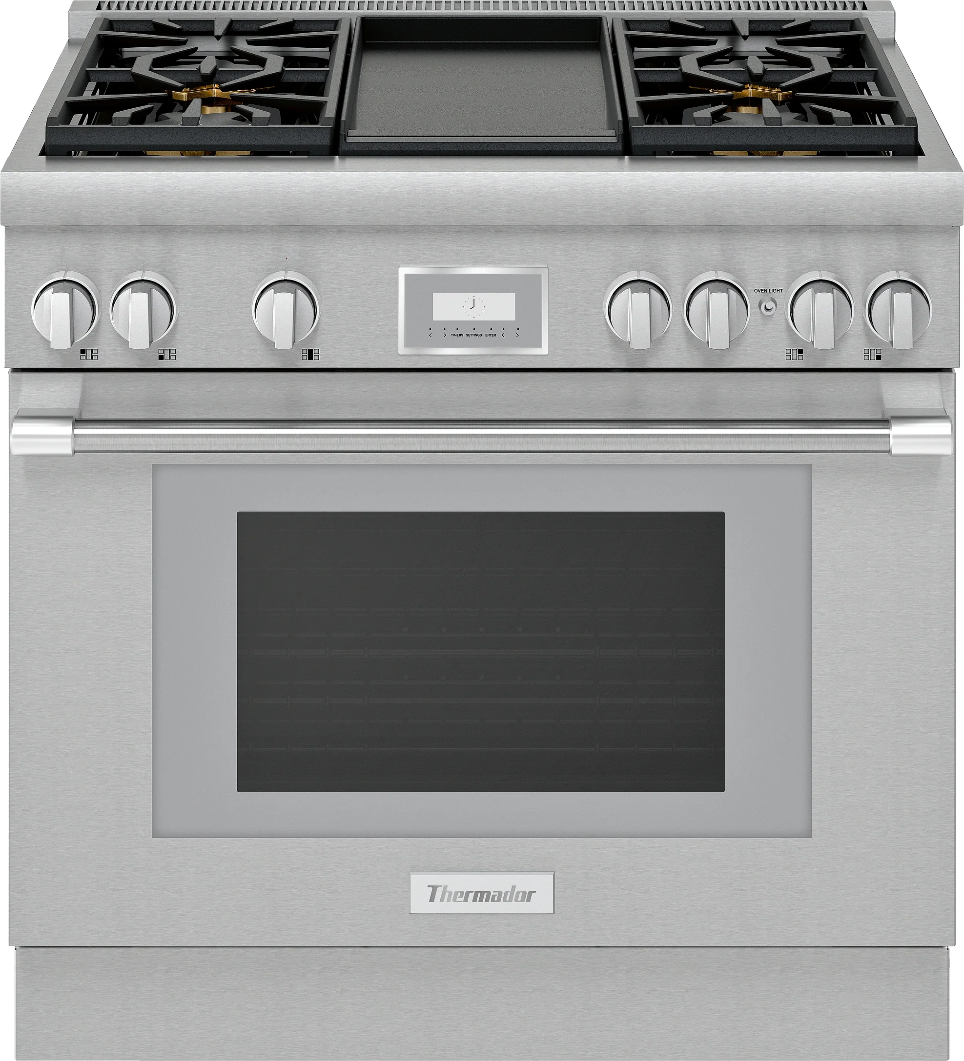 Unique Dual Fuel Professional Range 36” Pro Harmony® Standard Depth Stainless Steel Advanced