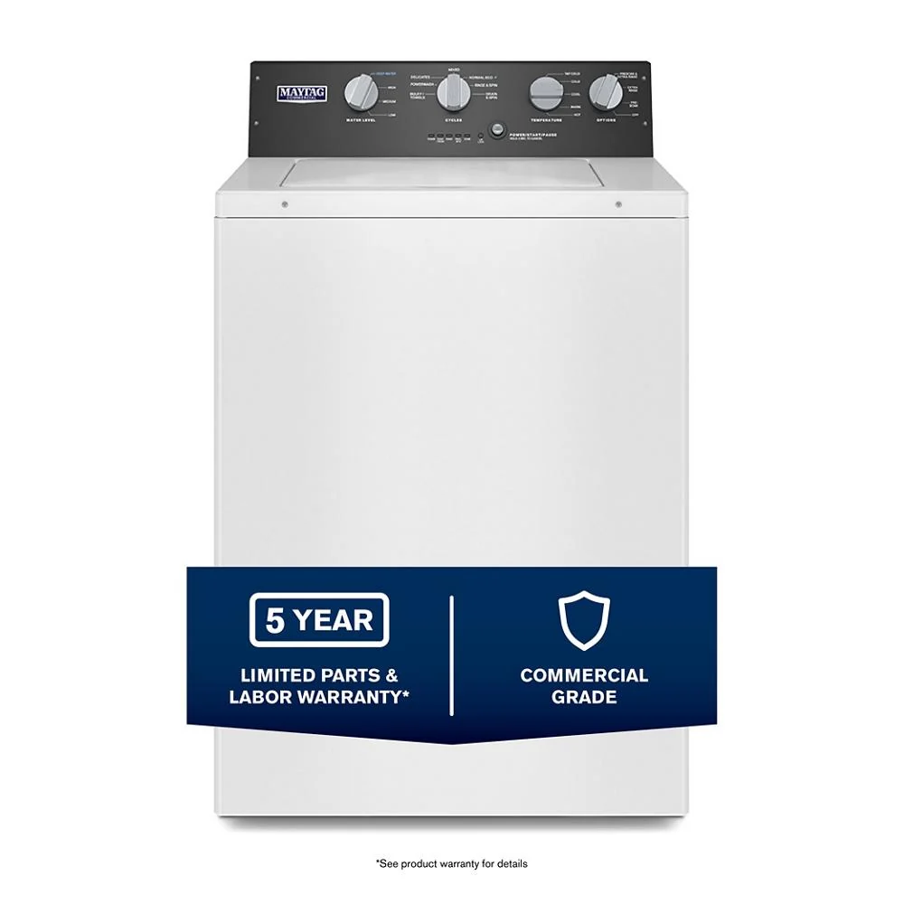 Sustainable Commercial-Grade Residential Agitator Washer – 3.5 cu. ft. Prestigious