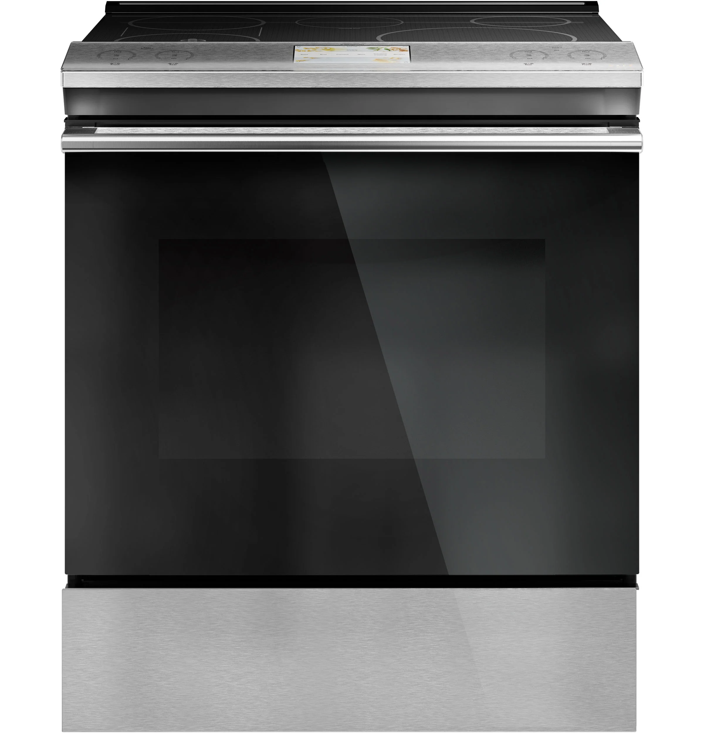 Healthy CAFÉ™ 30 Smart Slide-In Front-Control Induction and Convection Range with In-Oven Camera in Platinum Glass Eco-Friendly