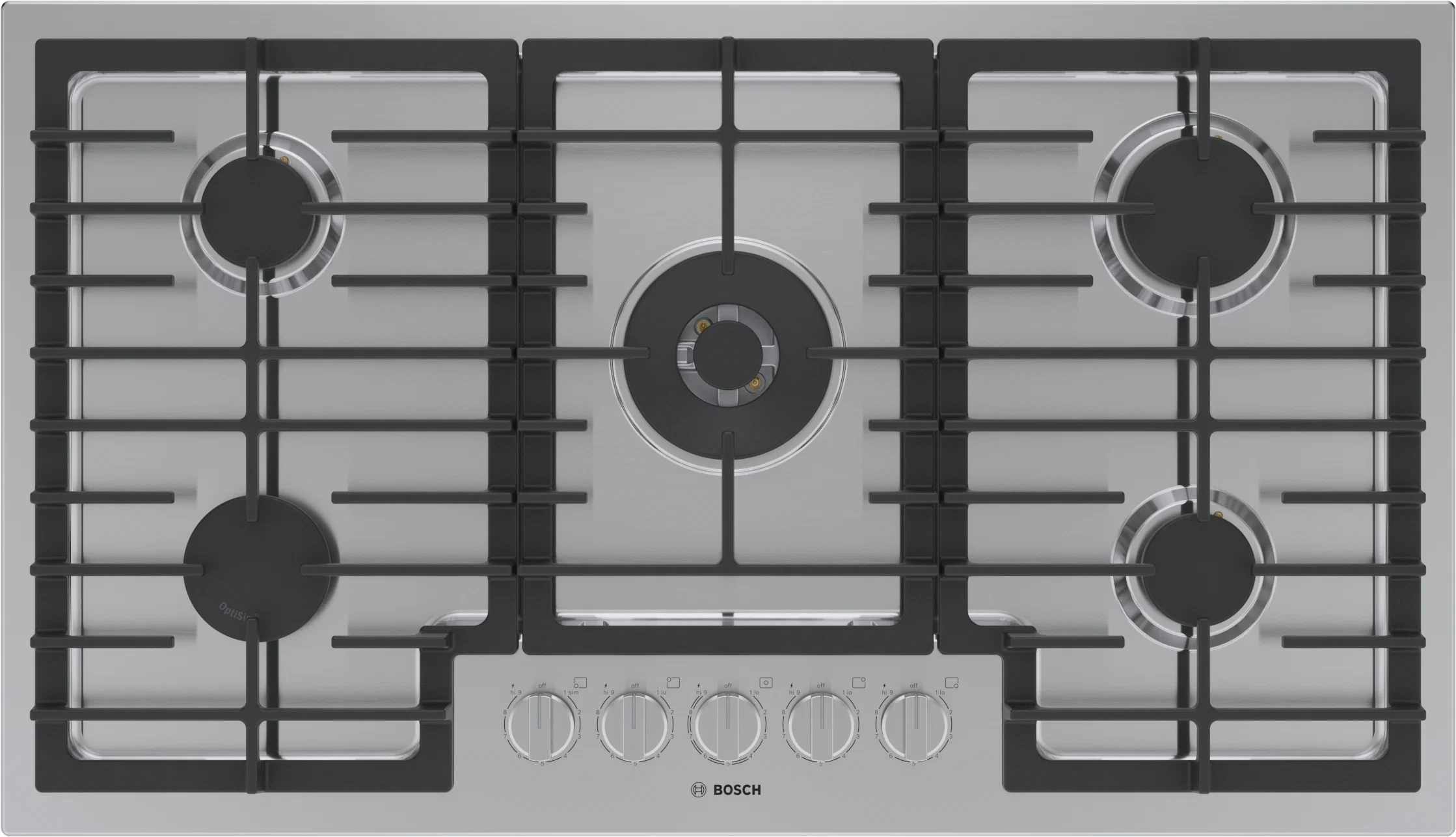 Consistent 800 Series Gas Cooktop 36” Stainless steel Flexible