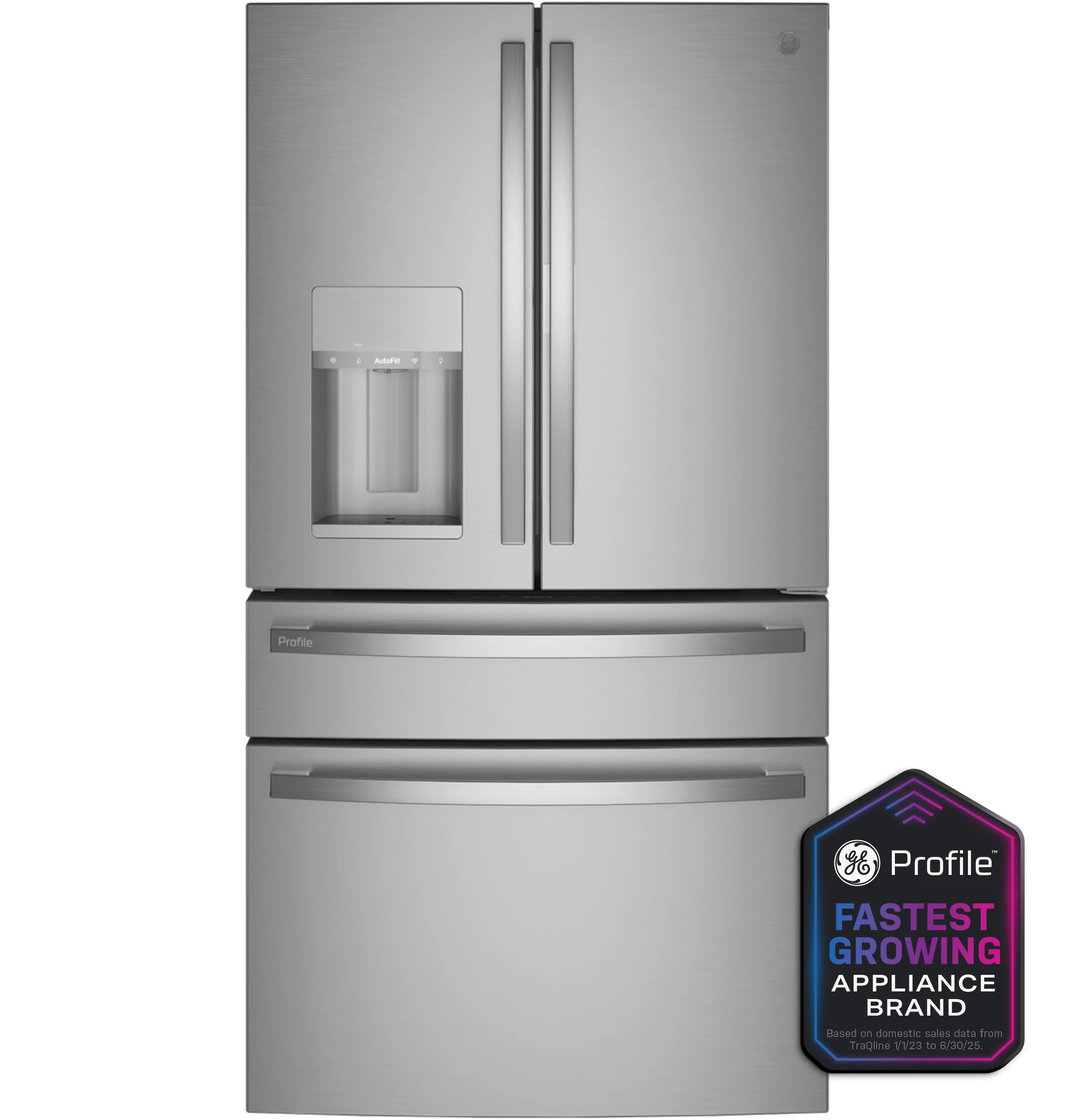 Specialty GE Profile™ ENERGY STAR® 27.9 Cu. Ft. Smart Fingerprint Resistant 4-Door French-Door Refrigerator with Door In Door Luxury