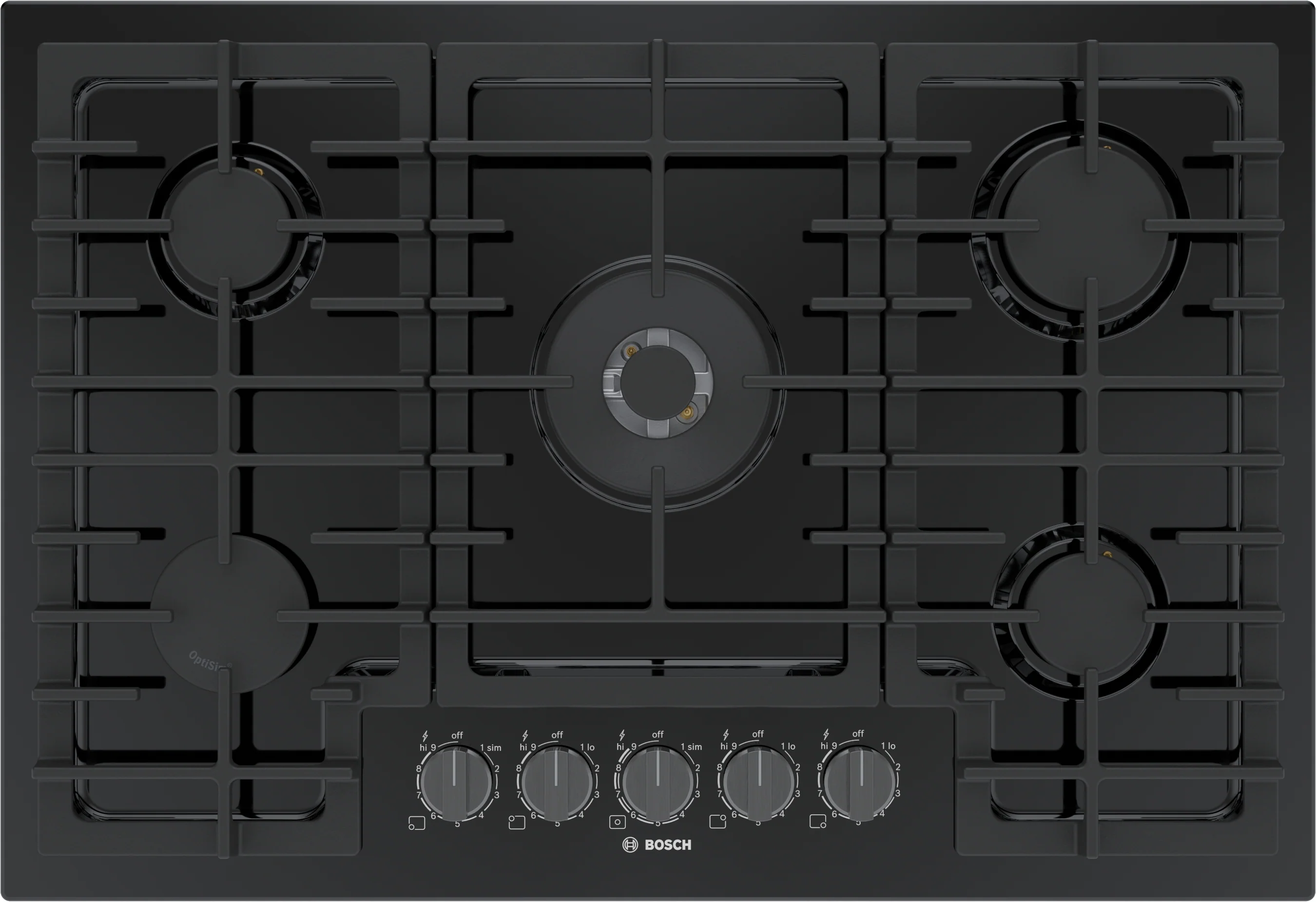 Clean 800 Series Gas Cooktop 30” Black Natural
