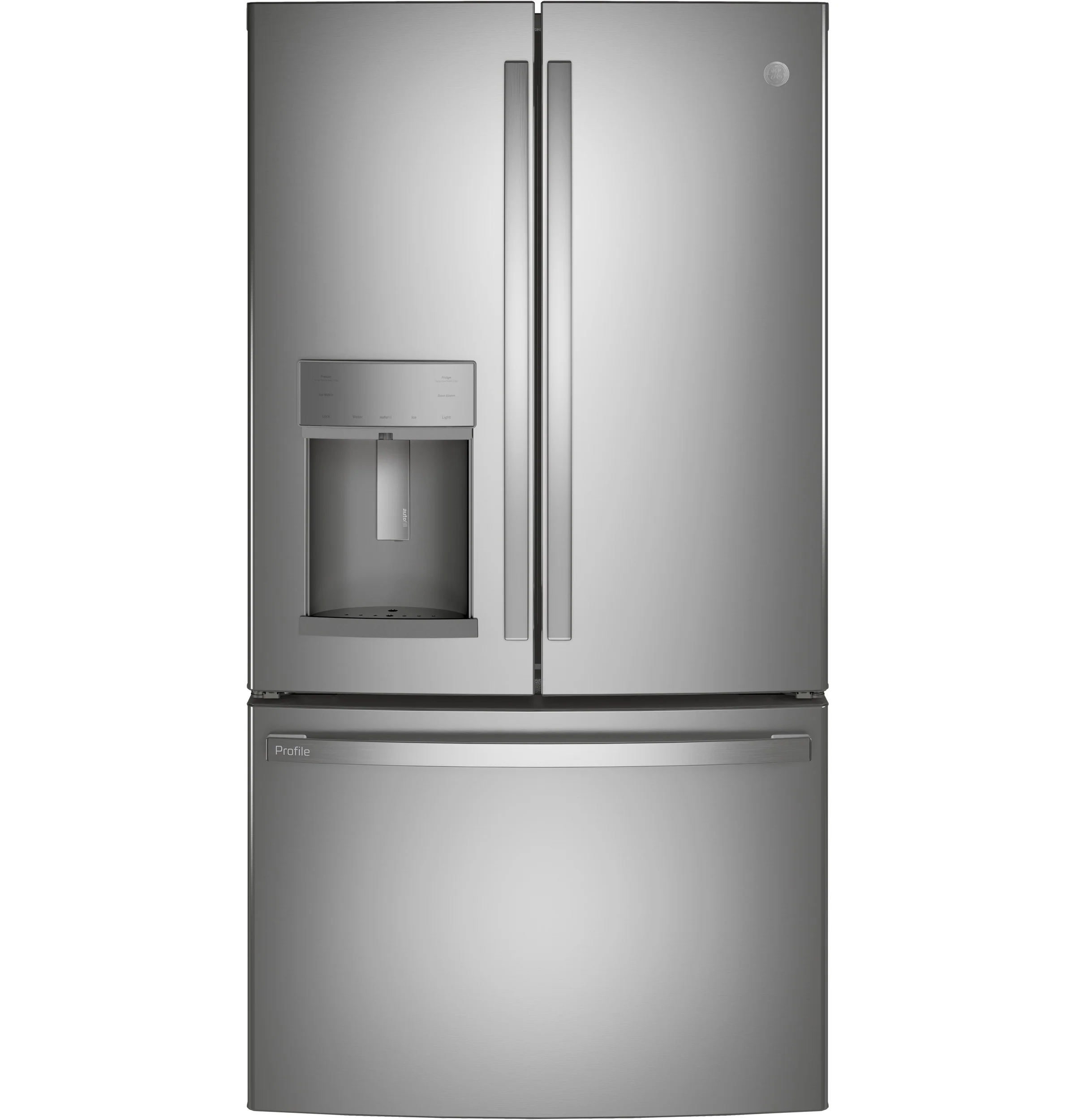 Superior GE Profile™ Series ENERGY STAR® 22.1 Cu. Ft. Counter-Depth French-Door Refrigerator with Hands- AutoFill High-Performance