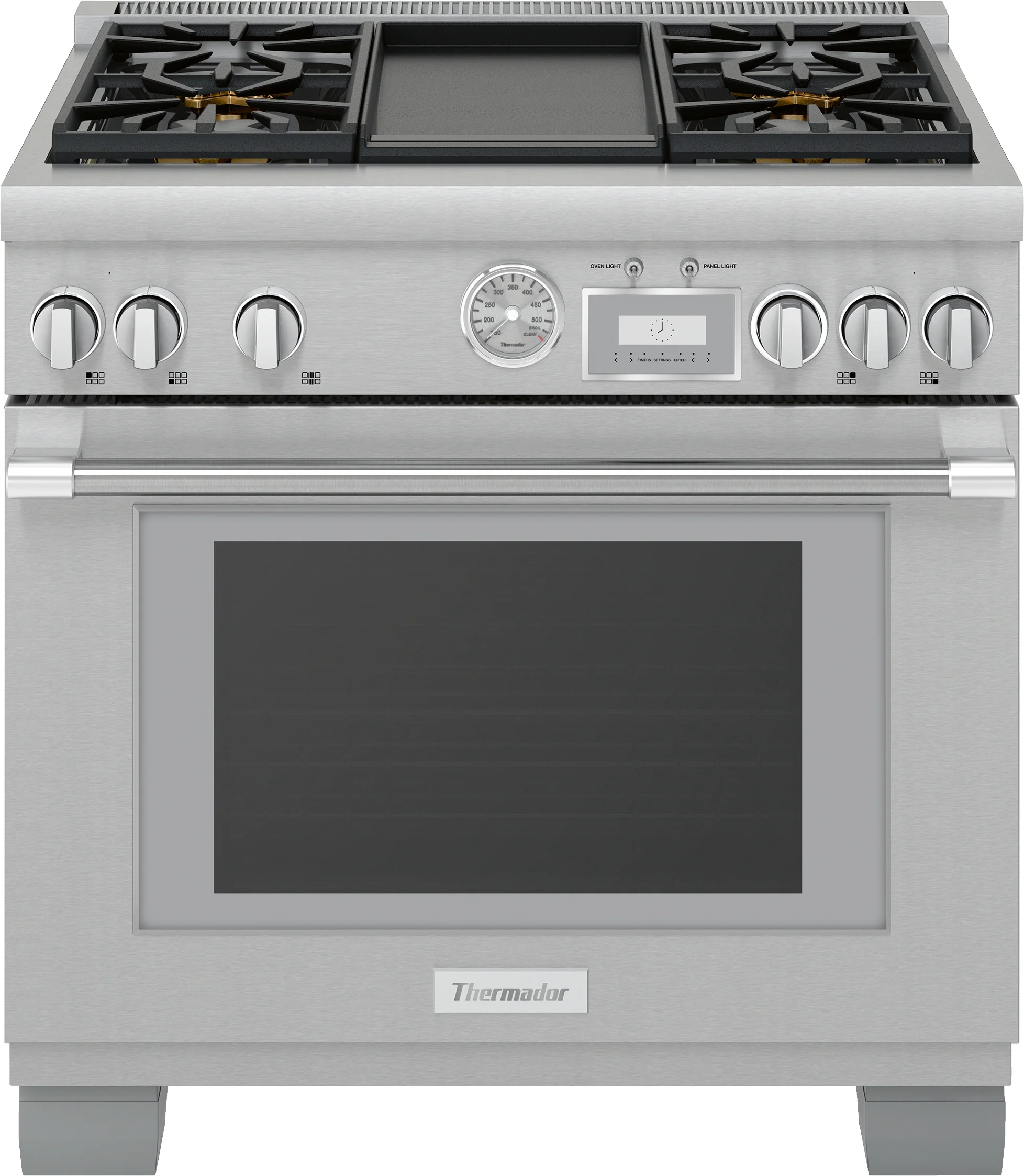 Original Design Dual Fuel Professional Range 36” Pro Grand® Commercial Depth Stainless Steel Innovative