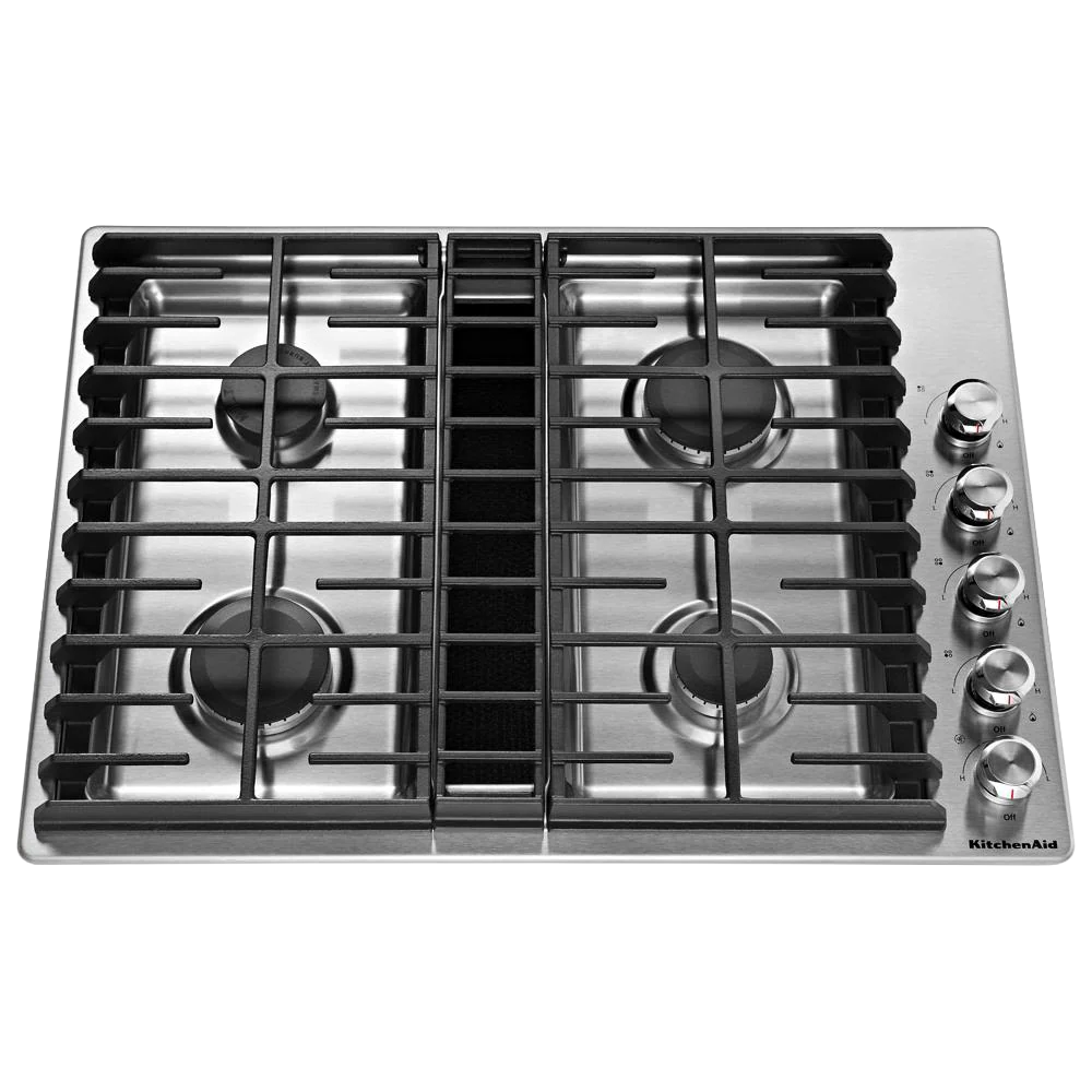 Expertly Made 30 4 Burner Gas Downdraft Cooktop Certified