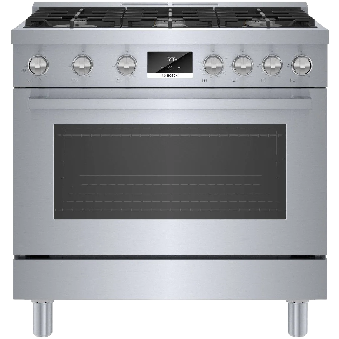 Premium Material 800 Series Dual Fuel standing Range 36” Stainless Steel Pure