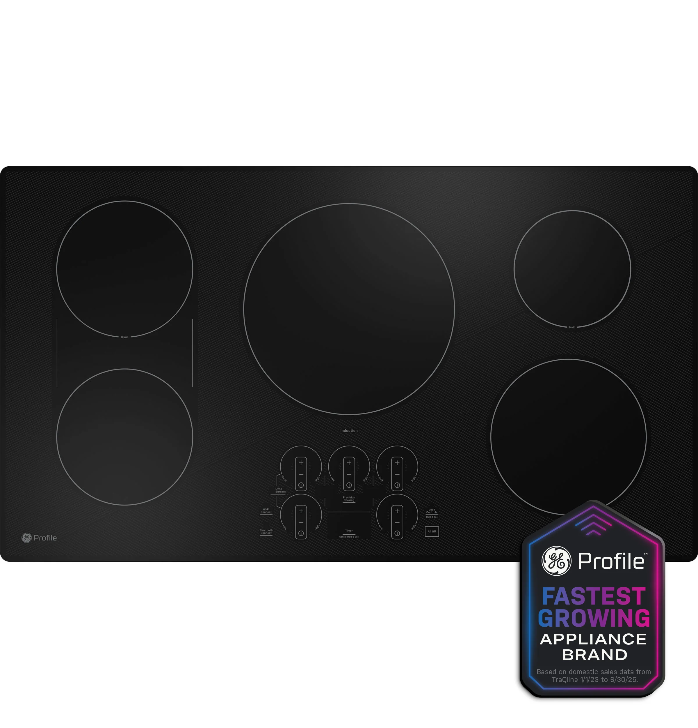 Breathable GE Profile™ ENERGY STAR® 36 Built-In Touch Control Induction Cooktop Pure