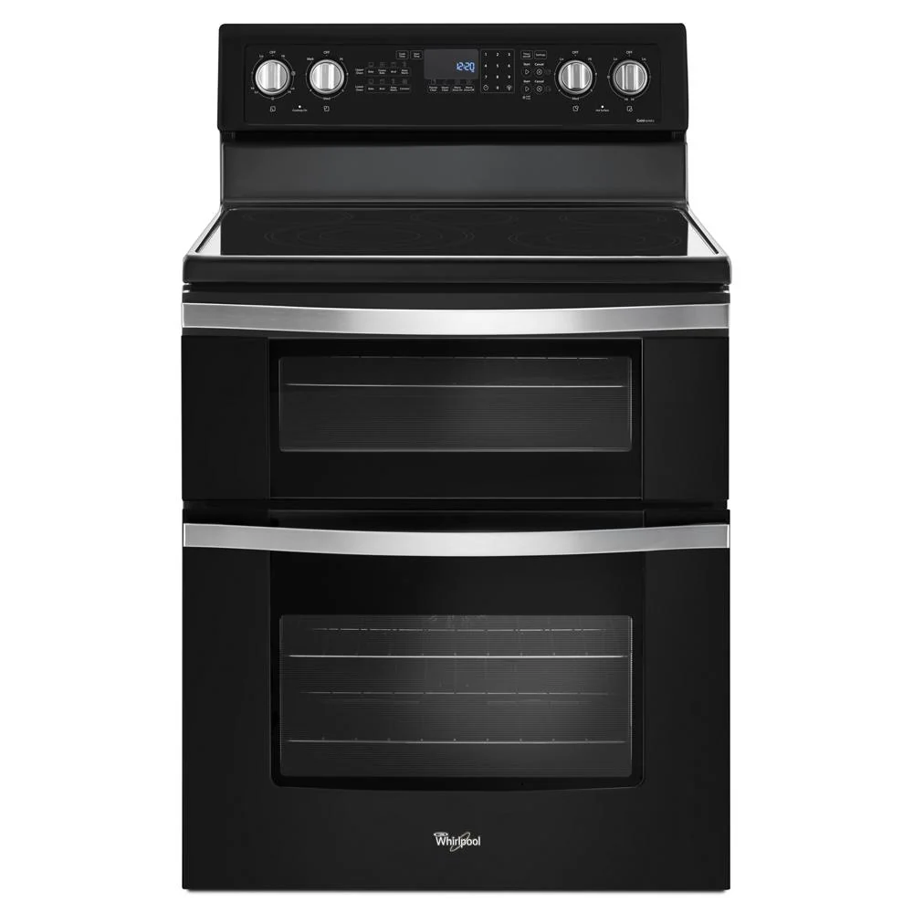 Stylish 6.7 Cu. Ft. Electric Double Oven Range with True Convection Contemporary