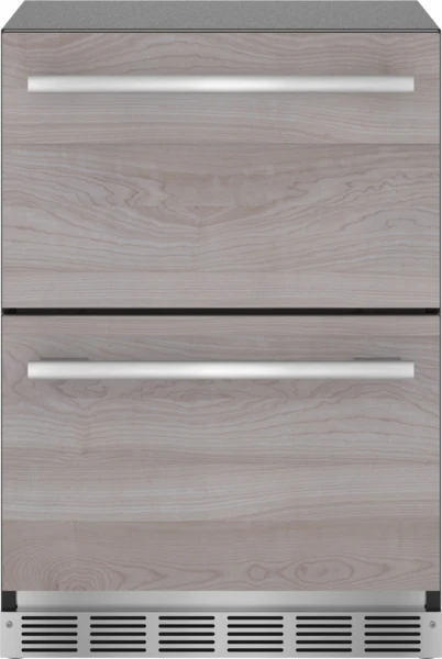 Trendy dom® Under Counter Double Drawer Refrigerator 24” Panel Ready Contemporary