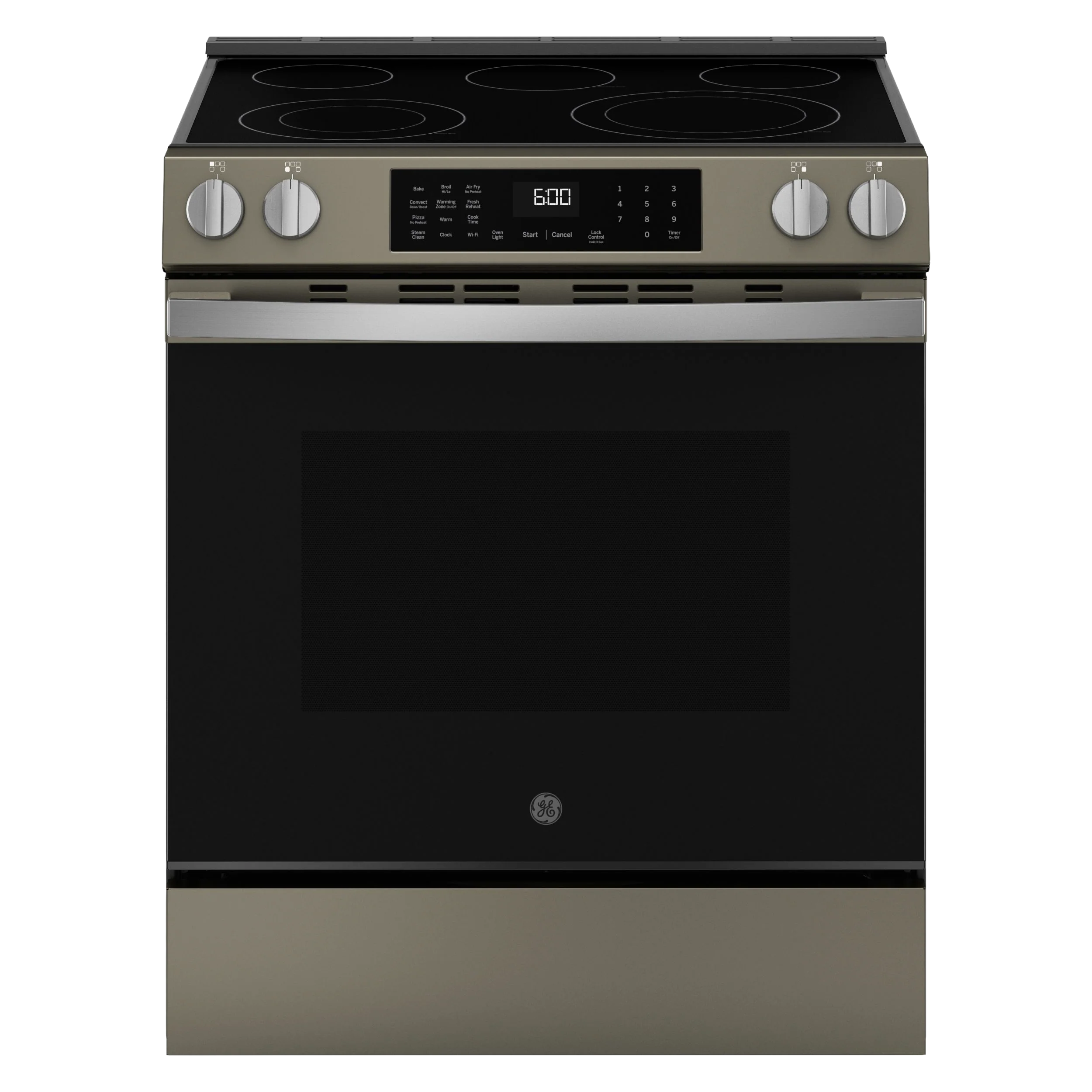 Modern GE® ENERGY STAR® 30 Slide-In Electric Convection Range with No Preheat Air Fry and EasyWash™ Oven Tray High-Quality