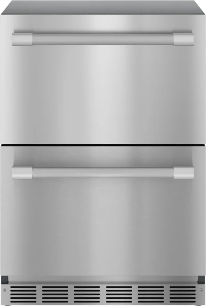 Traditional dom® Under Counter Double Drawer Refrigerator 24” Stainless Steel Versatile