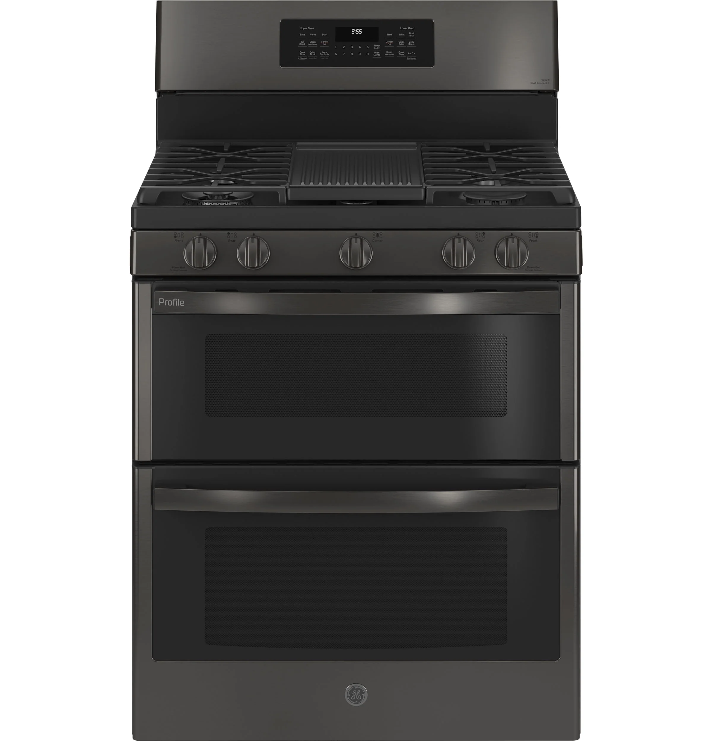 Responsible GE Profile™ 30 -Standing Gas Double Oven Convection Range with No Preheat Air Fry Easy-to-Use