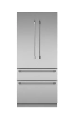 Recyclable dom® Built-in French Door Bottom zer 36” Stainless Steel Crafted