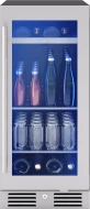 Green Presrv Bev Cooler 15in UC SS Gls R Door 1Z Secure