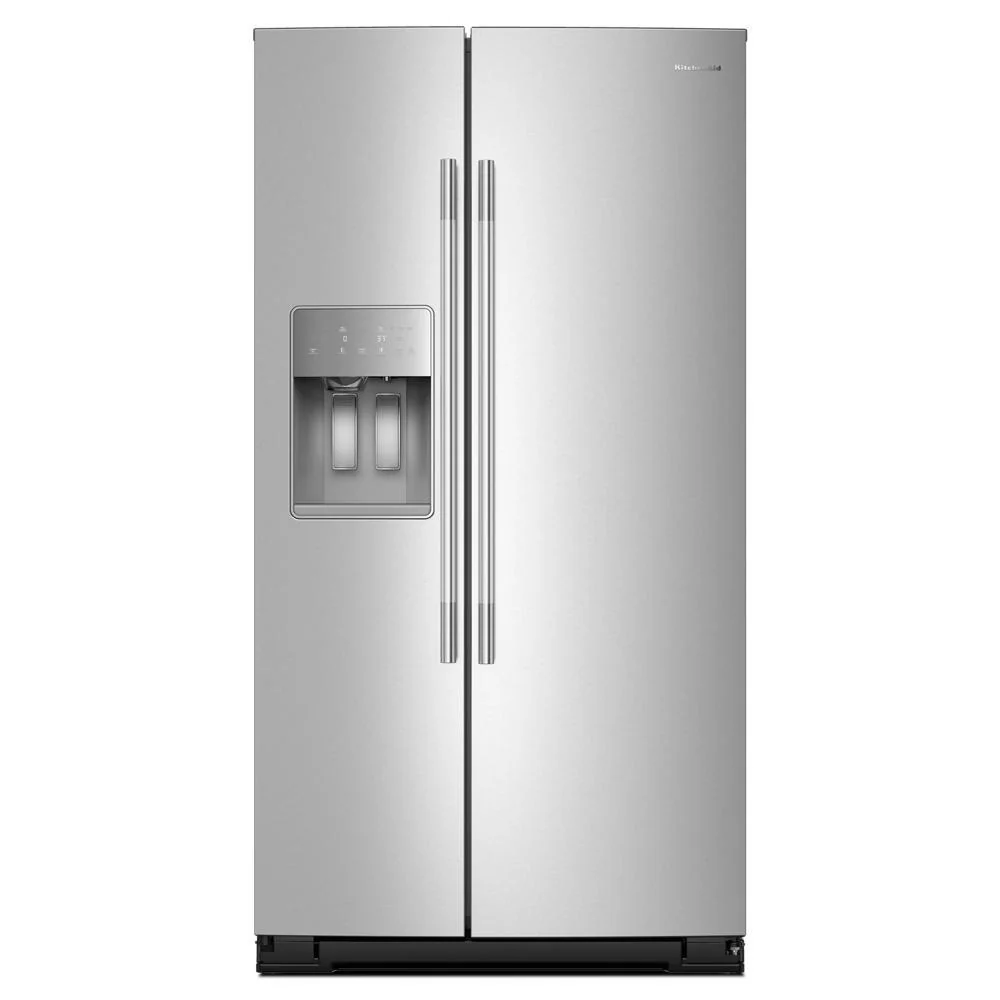 Refined 28.7 Cu. Ft. Side-by-Side Refrigerator with Panoramic LED Lighting Natural