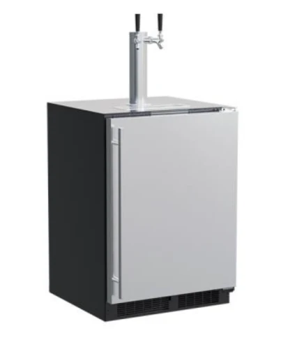 Reliable 24 Dispenser Twin Beer Beverage Tap Stainless Steel Solid Door Reversible Door Proven