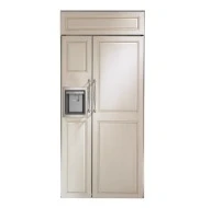 Effective Monogram 36 Panel-Ready Built-In Side-by-Side Refrigerator with Dispenser High-Performance
