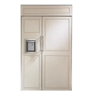 Specialty Monogram 48 Panel-Ready Built-In Side-by-Side Refrigerator with Dispenser Fine Crafted