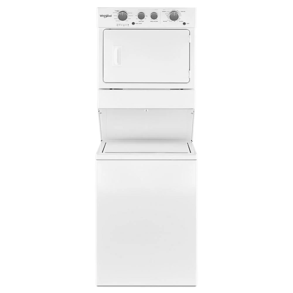 Comfortable 3.5 cu.ft Long Vent Electric Stacked Laundry Center 9 Wash cycles and AutoDry™ Expertly Made