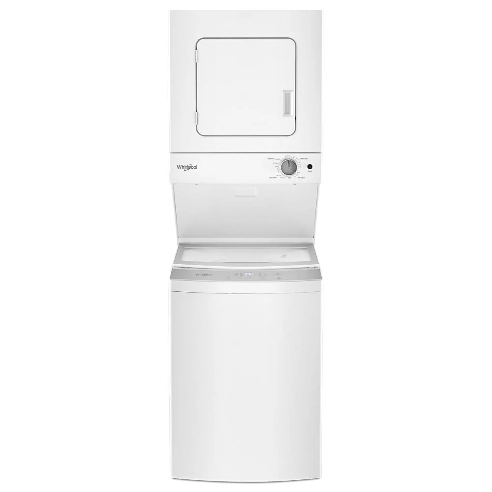 Advanced 1.6 cu.ft 120V 20A Electric Stacked Laundry Center with 6 Wash cycles and Wrinkle Shield™ Practical