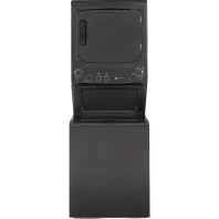 Prestigious GE Unitized Spacemaker® 3.8 cu. ft. Capacity Washer with Stainless Steel Basket and 5.9 cu. ft. Capacity Gas Dryer Environmentally Friendly
