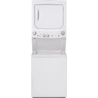 Sophisticated GE Unitized Spacemaker® 3.8 cu. ft. Capacity Washer with Stainless Steel Basket and 5.9 cu. ft. Capacity Electric Dryer Innovative
