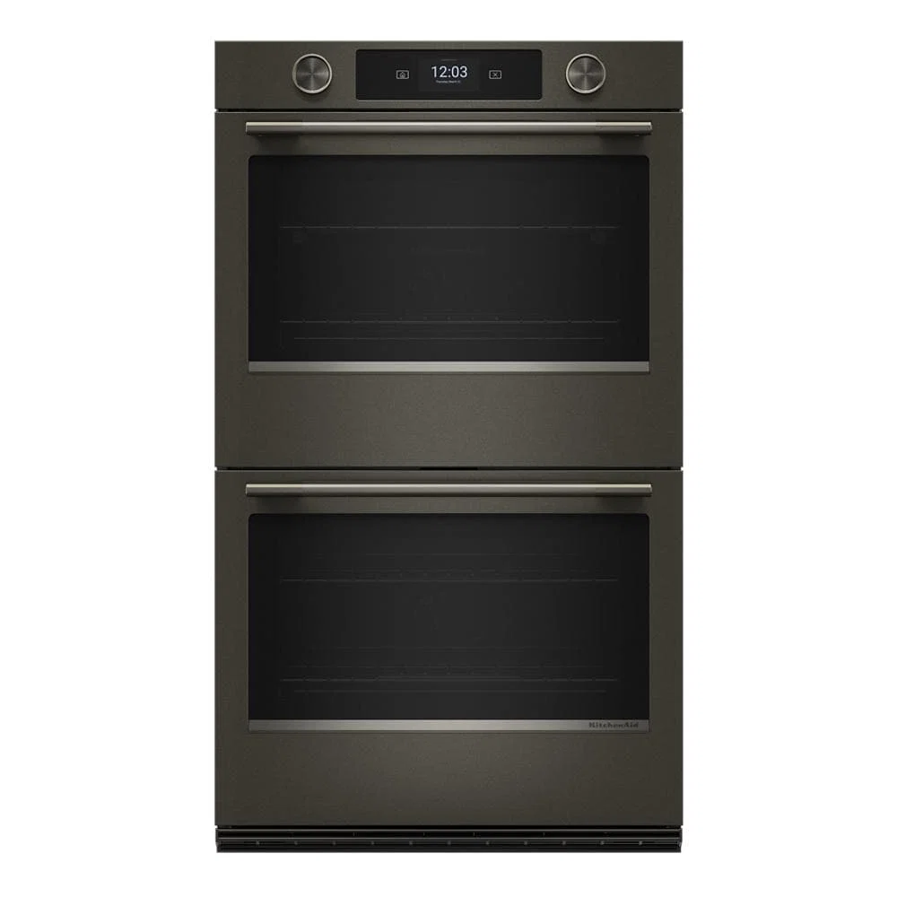 Artisan 30-inch Smart Electric Double Wall Oven with Intelligent Cooking Camera – Black Ore Efficient