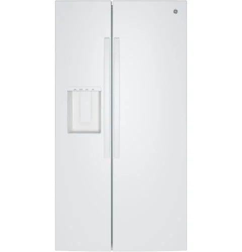 Superior GE® 27.9 Cu. Ft. Side-By-Side Refrigerator with Extra Tall Dispenser and In-Door Icemaker Functional