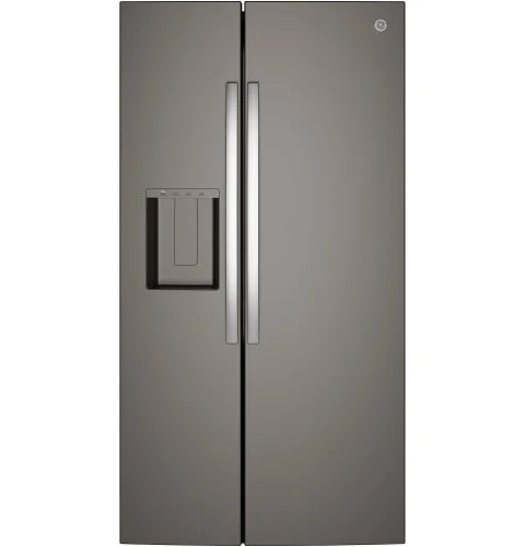 Traditional GE® 27.9 Cu. Ft. Side-By-Side Refrigerator with Extra Tall Dispenser and In-Door Icemaker Detailed