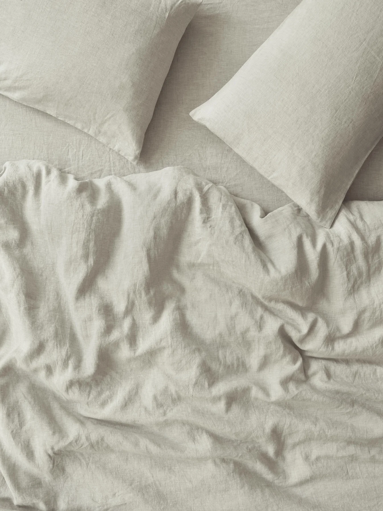 Powerful Oatmeal Linen Blend Duvet Cover Stylish