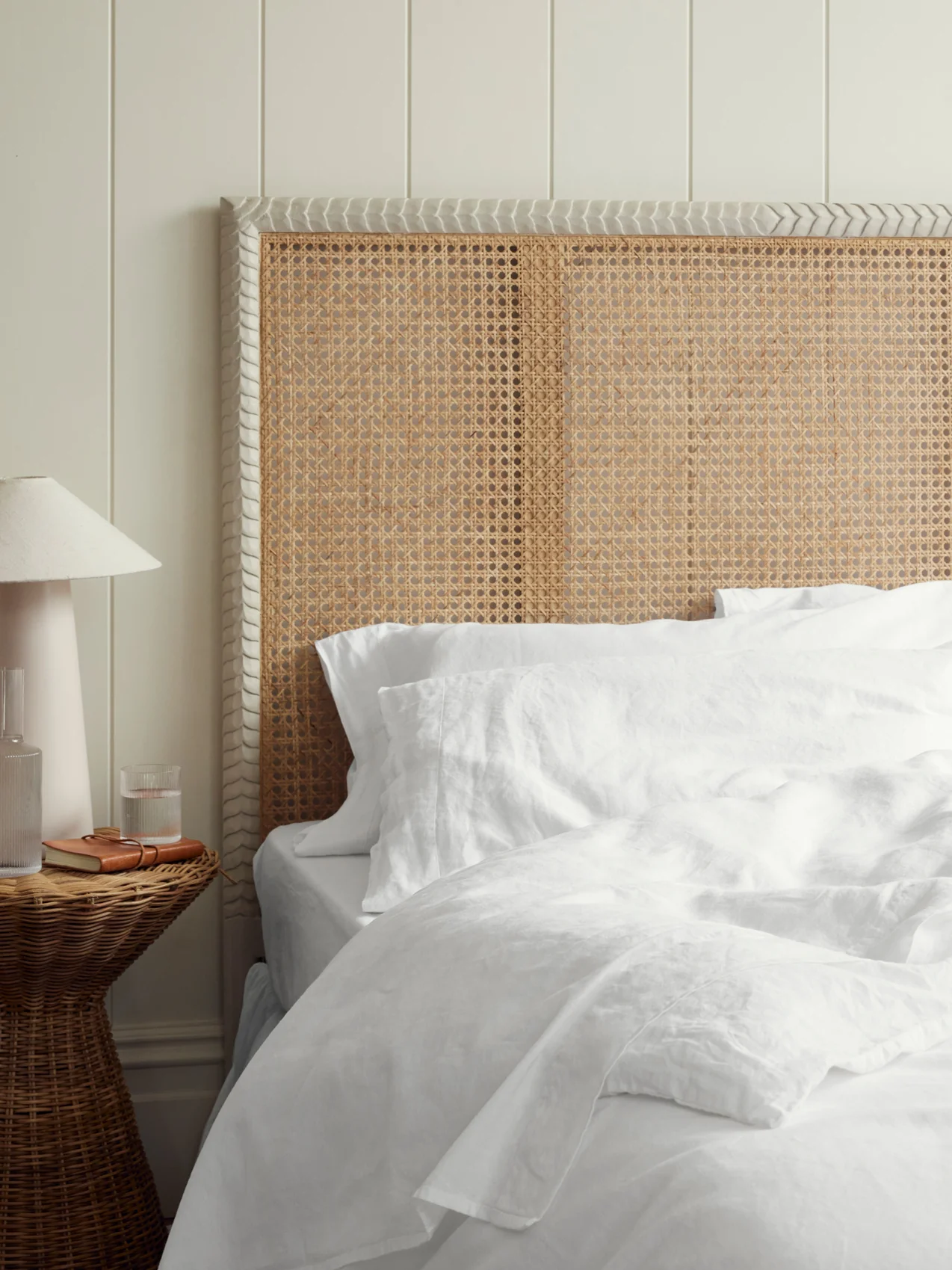 Safe White Linen Blend Pillowcases Pair Solid