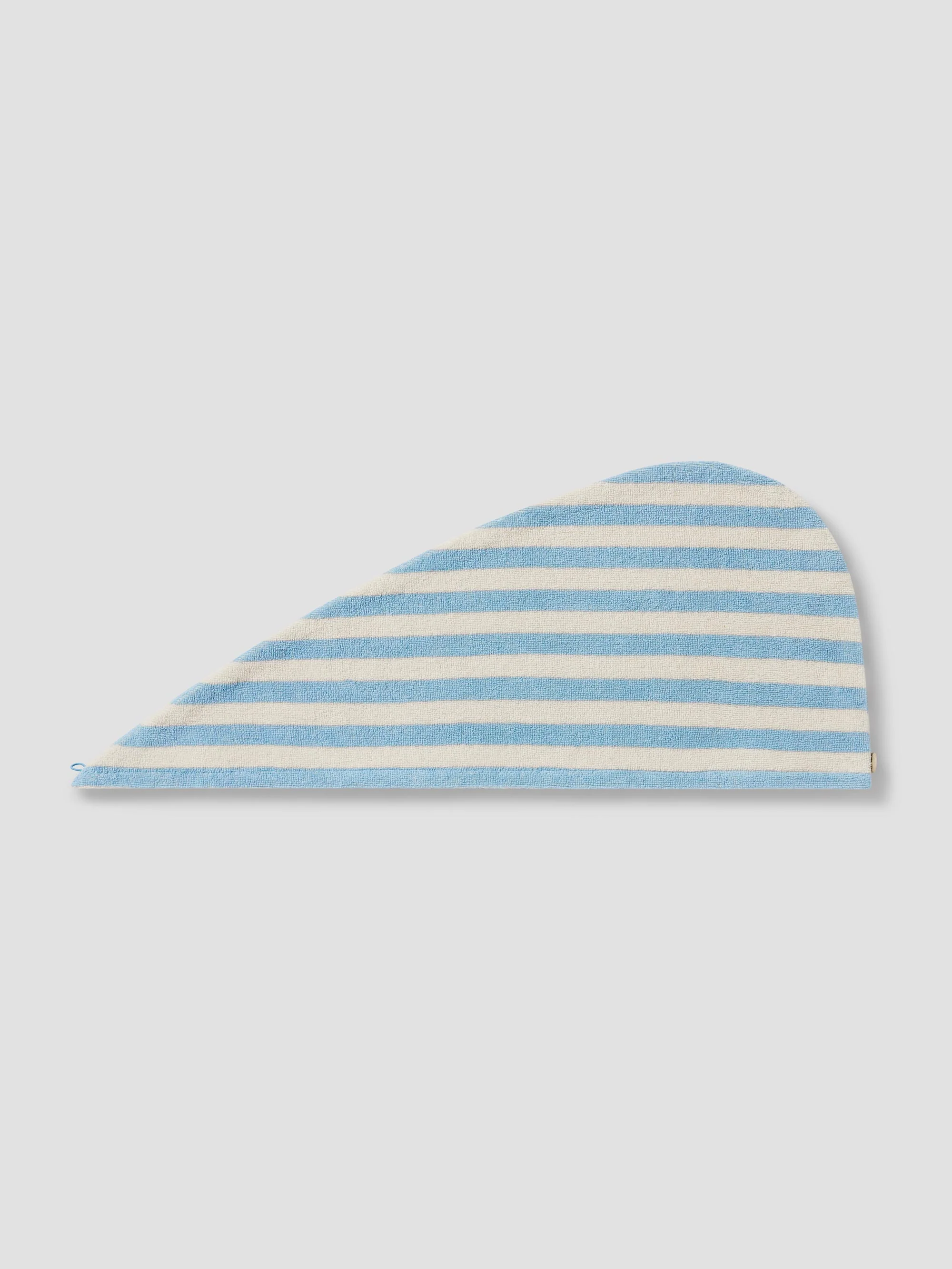 Consistent Coastal Blue Pembroke Stripe Cotton Hair Wrap Verified