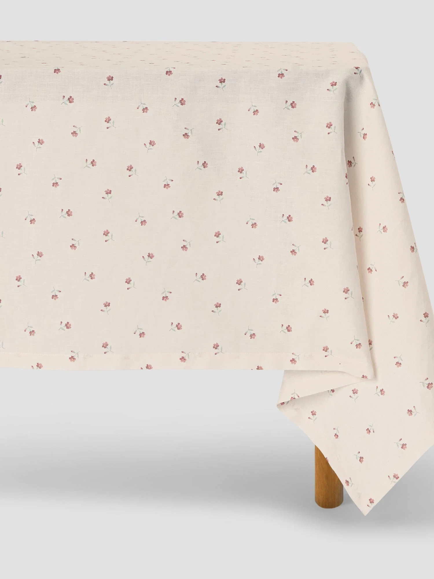 High-Grade Pearl Posy Bud Linen Blend Tablecloth Trusted