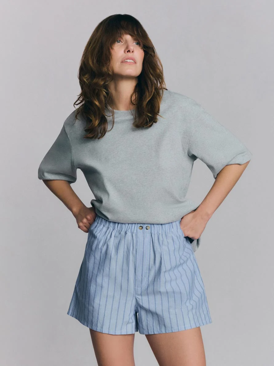 Sophisticated Favourite Shirt Stripe Cotton Boxer Shorts Long-Lasting