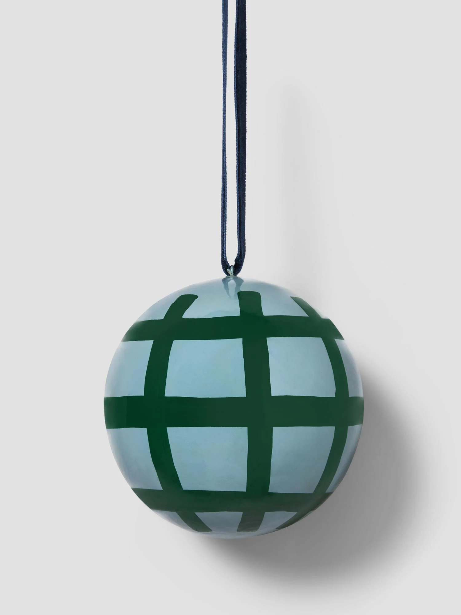 Breathable Fern Green Dusk Blue Christmas Bauble Versatile