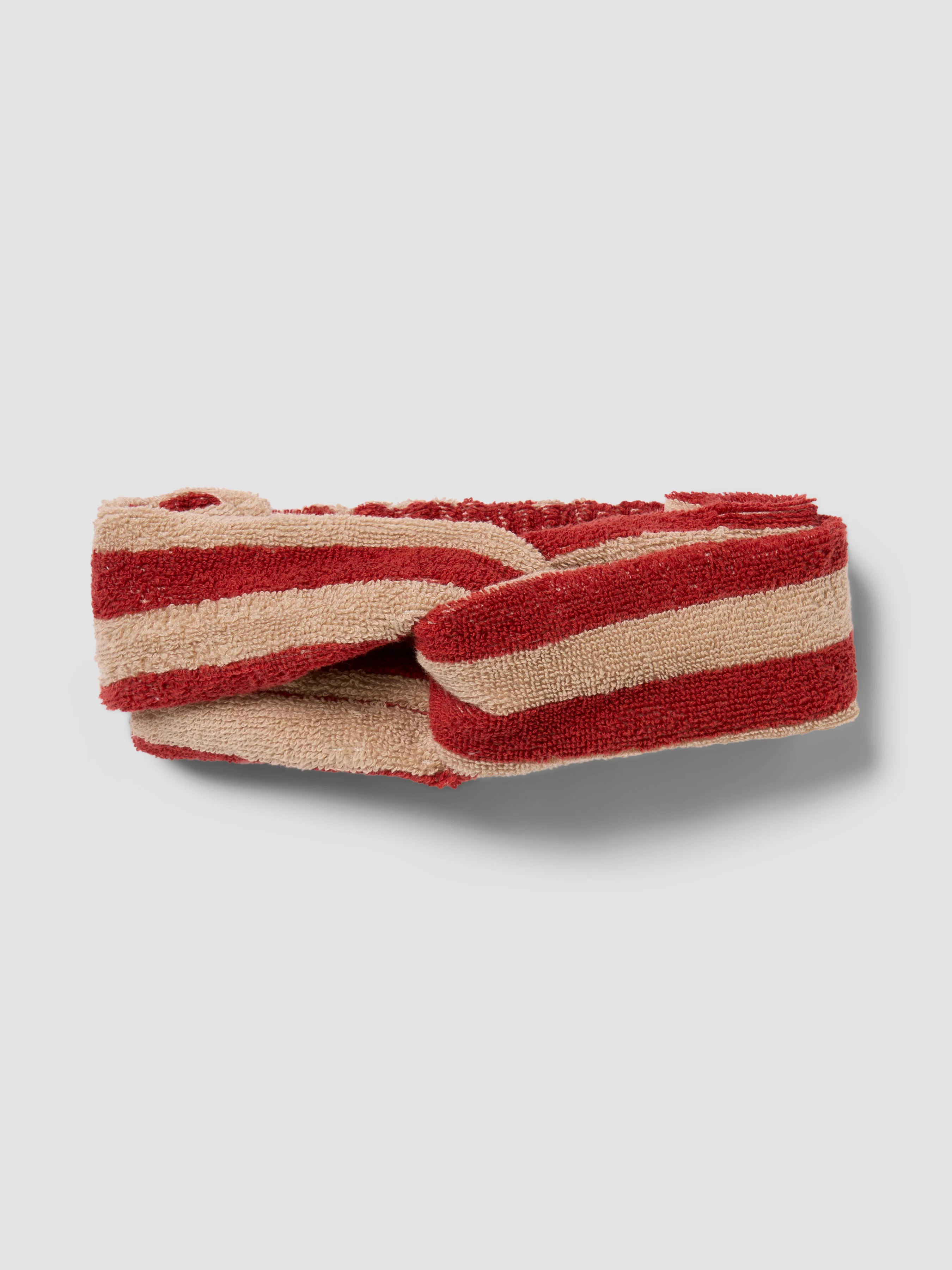 Original Sandstone Red Pembroke Stripe Cotton Headband Refined