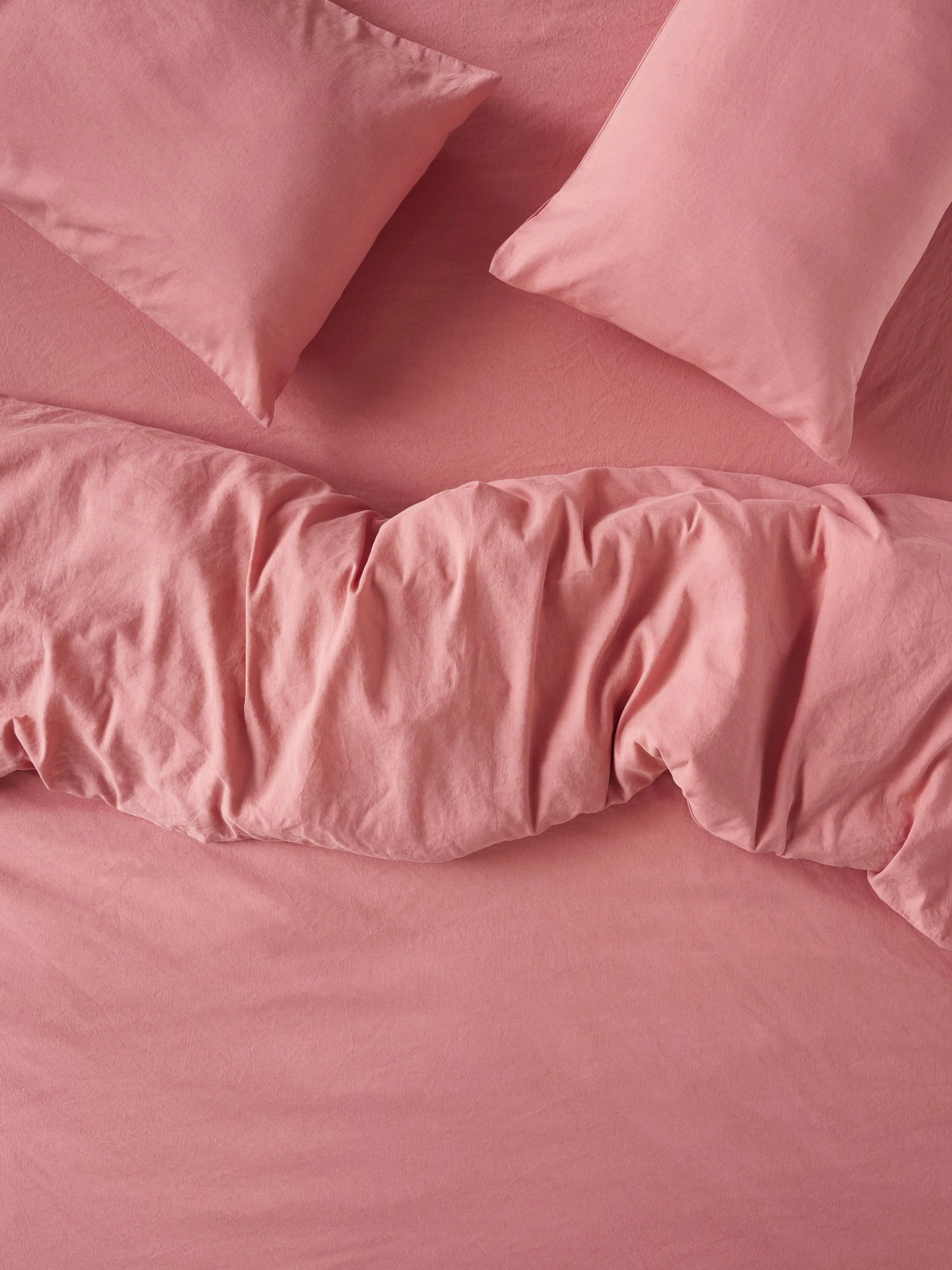 Comfortable Dusty Pink Linen Blend Duvet Cover Consistent