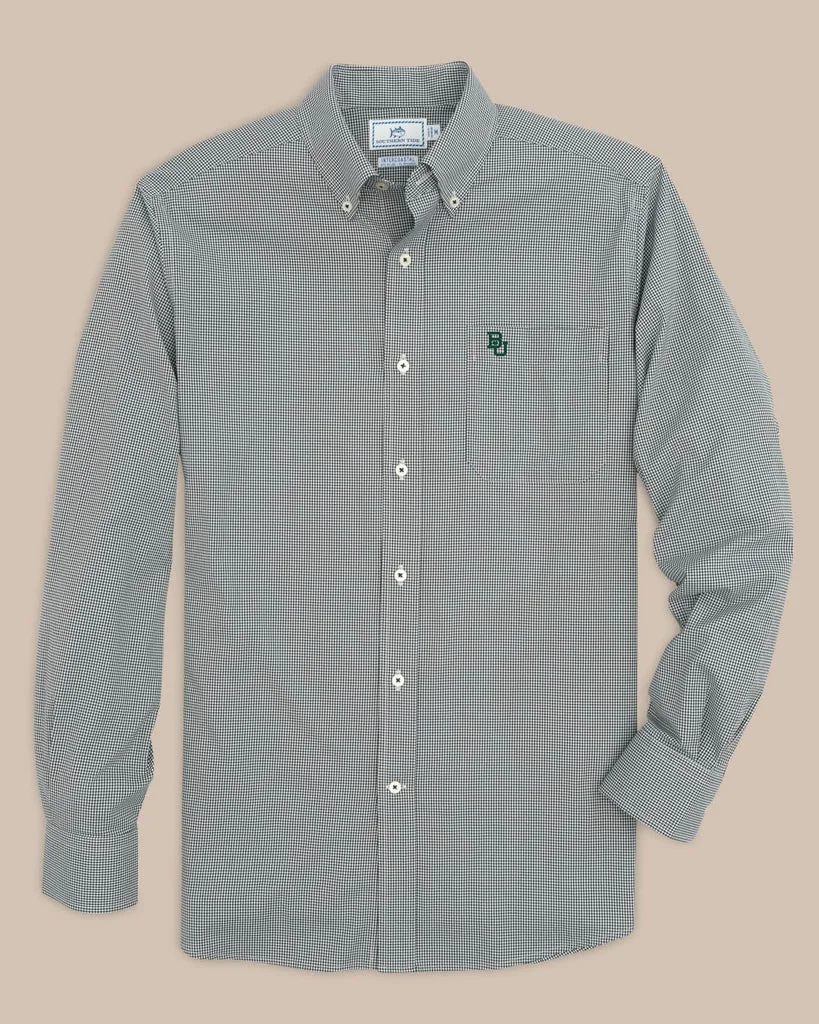 Effective Baylor Gingham Button Down Shirt Official