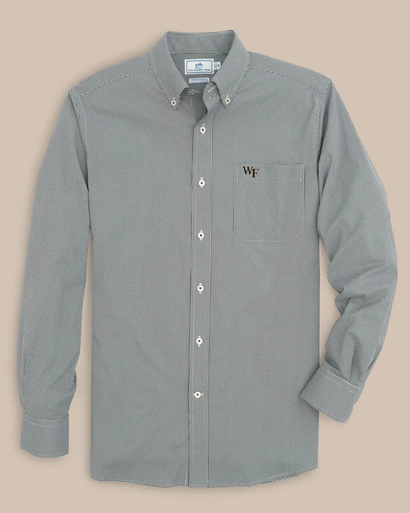 Fashionable Wake Forest Gingham Button Down Shirt Versatile