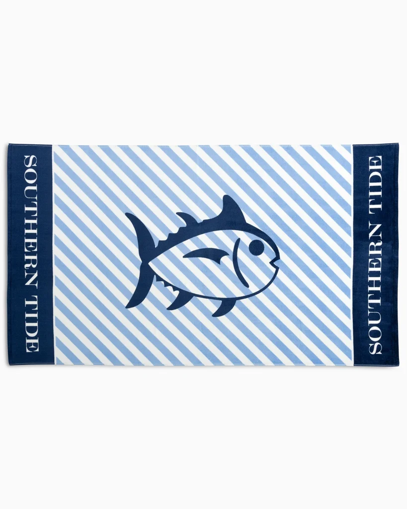 Versatile Skipjack Striped French Terry Beach Towel Healthy