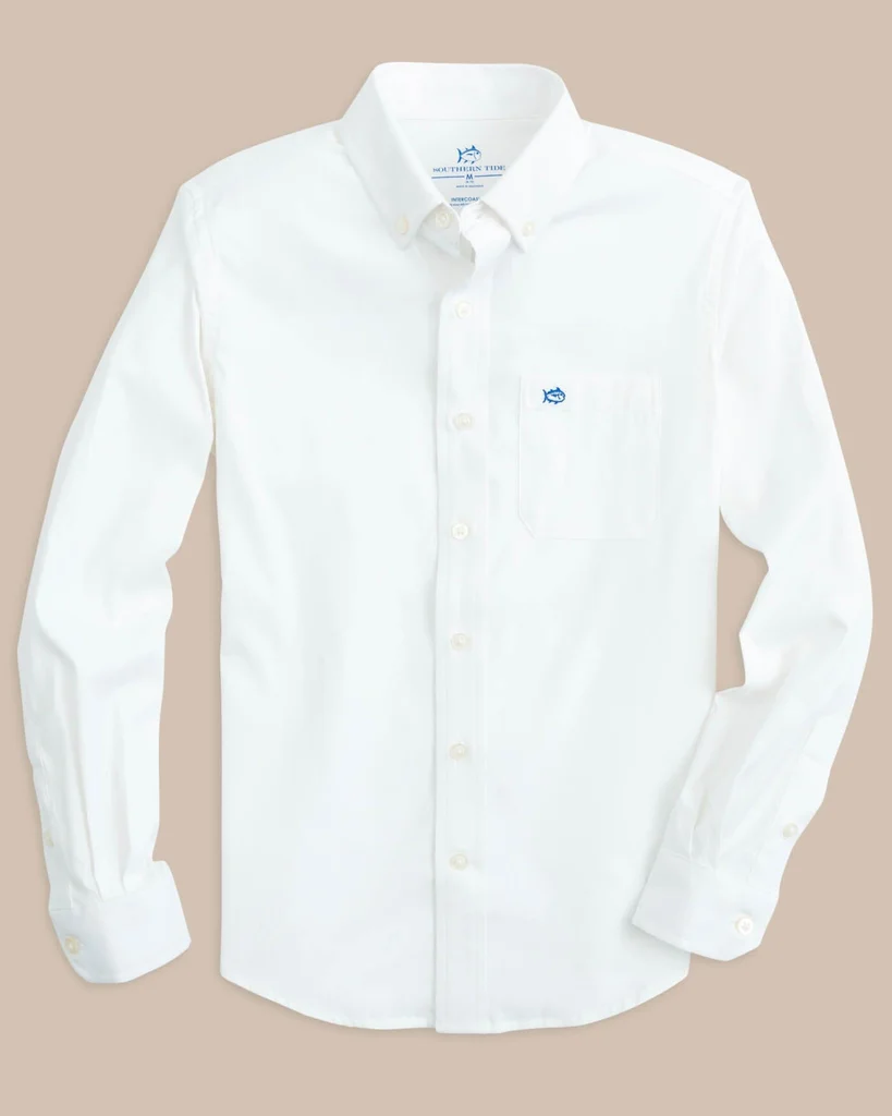 Modern Boys Intercoastal Solid Button Down Shirt First-Class