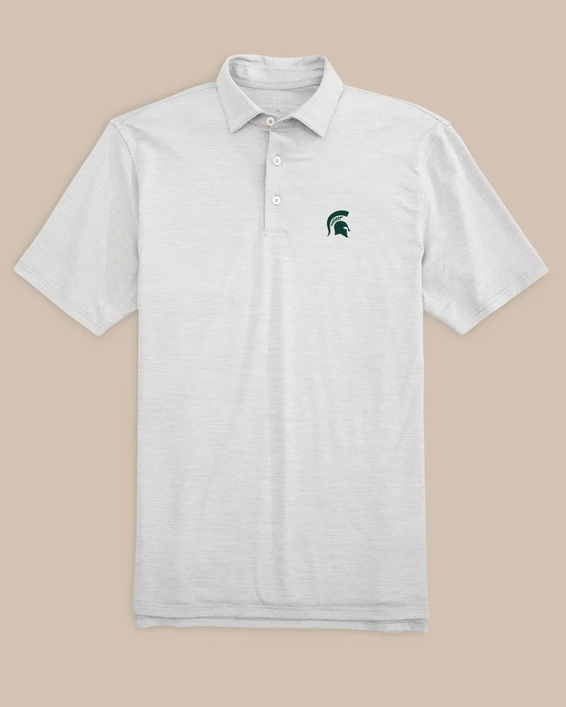 Minimalist Michigan State Spartans Driver Spacedye Polo Flexible