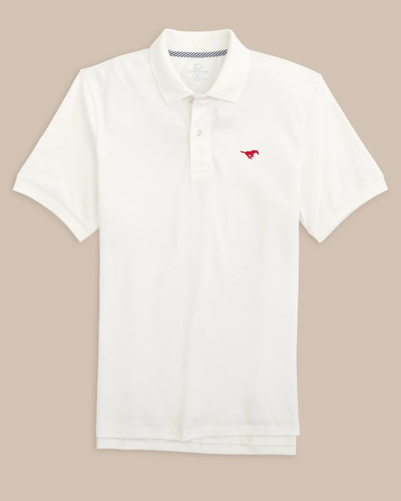 Elite SMU Mustangs Skipjack Polo Recyclable