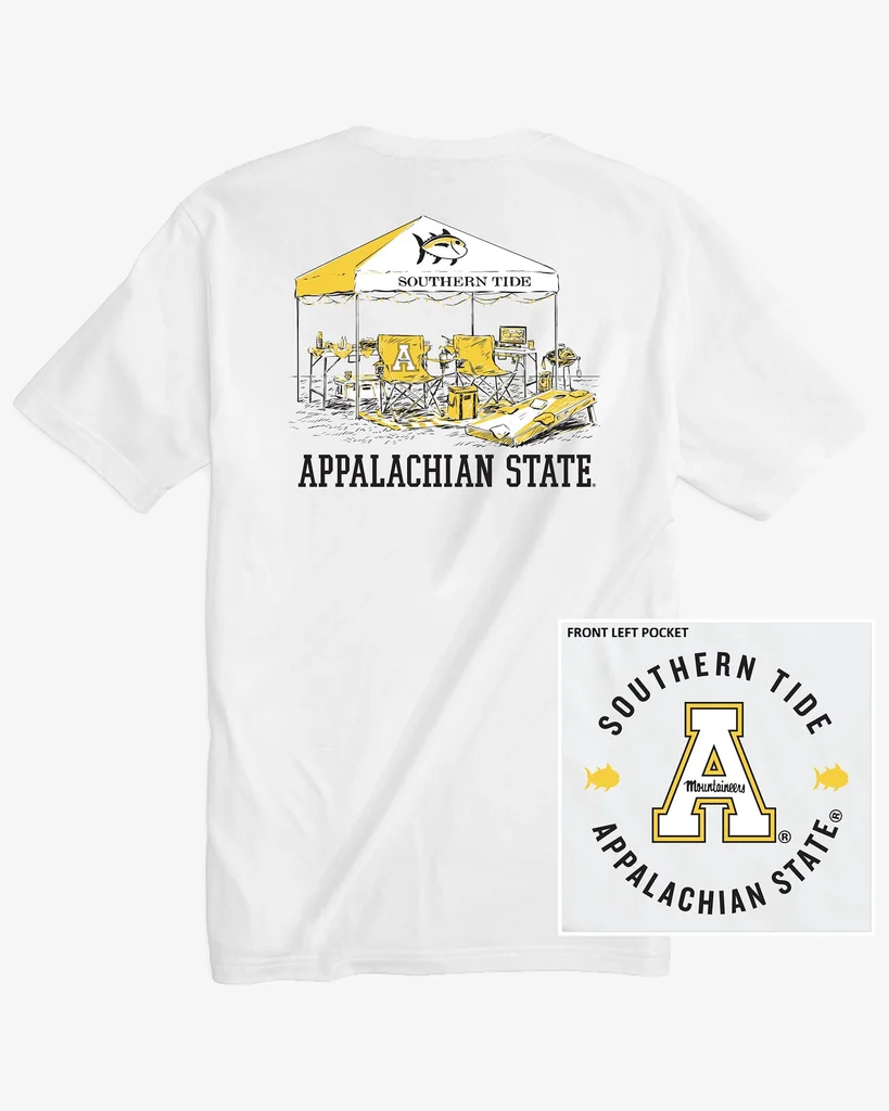 Premium Material App State Mountaineers Tailgate Time T-Shirt Environmentally Friendly