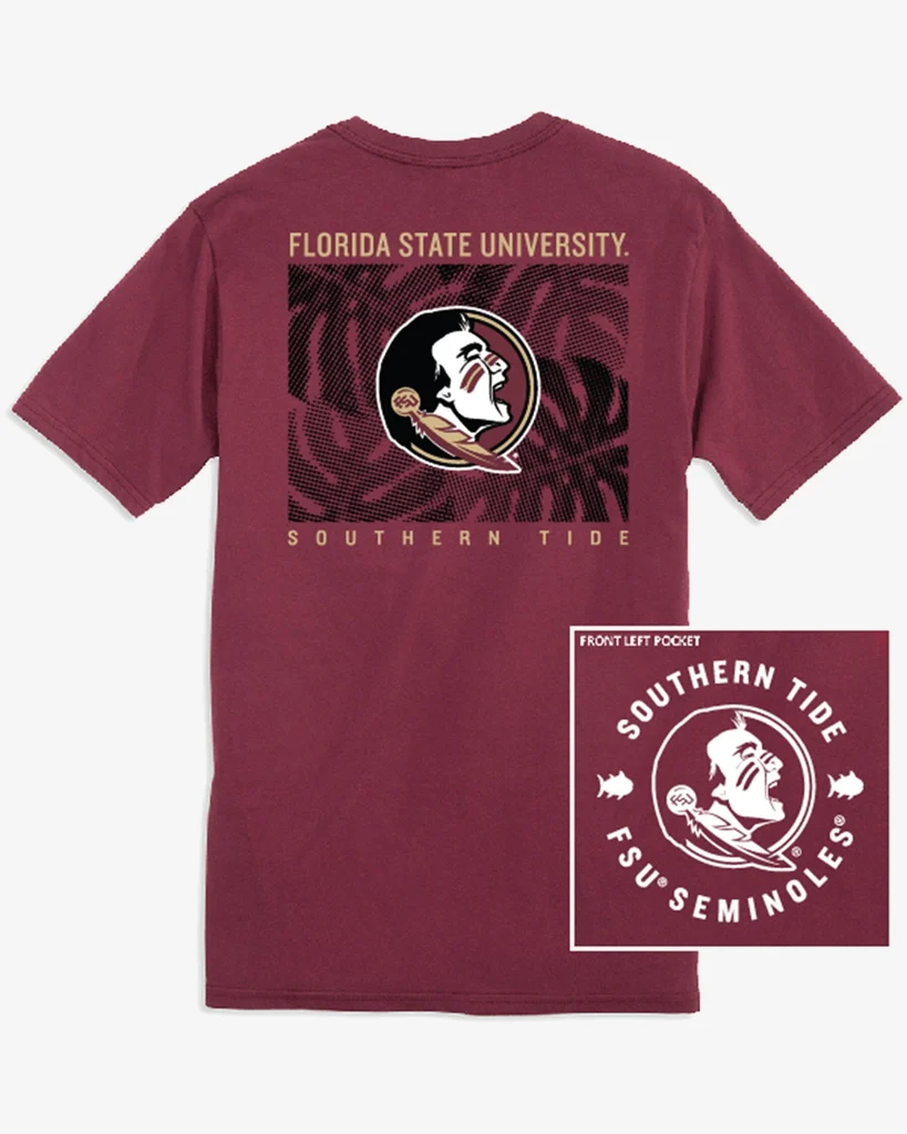 Crafted FSU Seminoles Halftone Monstera T-Shirt Sustainable